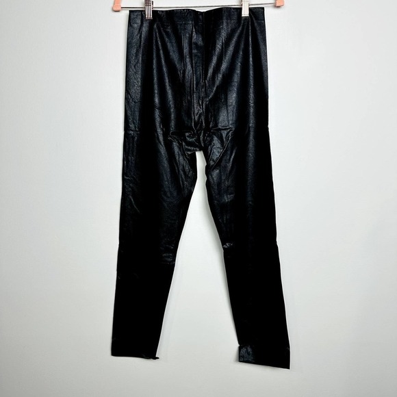 Lulus NWT Ellianna Vegan Leather High Waisted Skinny Leggings Black Size Medium - Picture 5 of 7